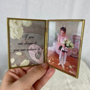 Brass Framed Ballerina Inspirational Decor